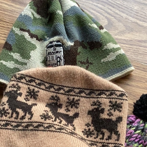 🦔 CAMOUFLAGE KNIT CAP 🛤️BURLINGTON NORTHERN EMPLOYEES Operation STOP 🛑 - Picture 2 of 16